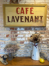 Load image into Gallery viewer, Original French cafe wooden hand painted sign
