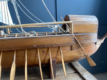 Load image into Gallery viewer, Hand built wooden boat
